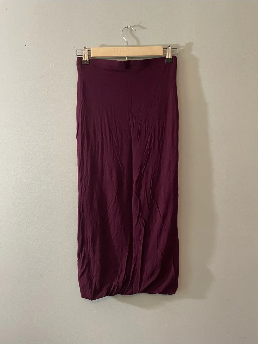 Topshop Burgundy Maxi Skirt